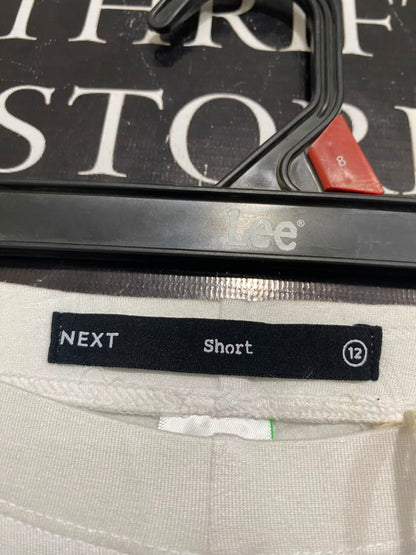 NEXT |M| WAIST 28| A21| WHITE BIKER SHORTS ECOVERO VISCOSE STRETCH CASUAL ACTIVEWEAR
