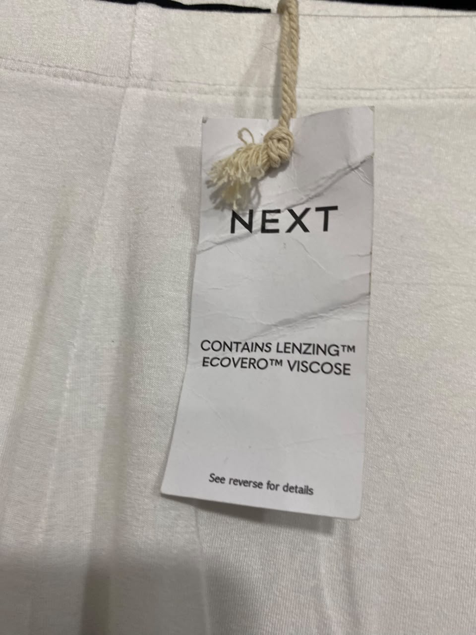 NEXT |M| WAIST 28| A21| WHITE BIKER SHORTS ECOVERO VISCOSE STRETCH CASUAL ACTIVEWEAR
