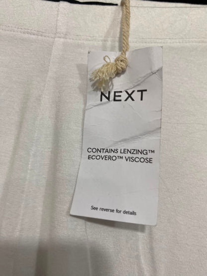 NEXT |M| WAIST 28| A21| WHITE BIKER SHORTS ECOVERO VISCOSE STRETCH CASUAL ACTIVEWEAR