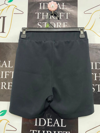 ADIDAS |XS| WAIST 25| A21| BLACK BIKER SHORTS LOGO TAPE STRIPE ACTIVEWEAR GYM CYCLING SHORTS