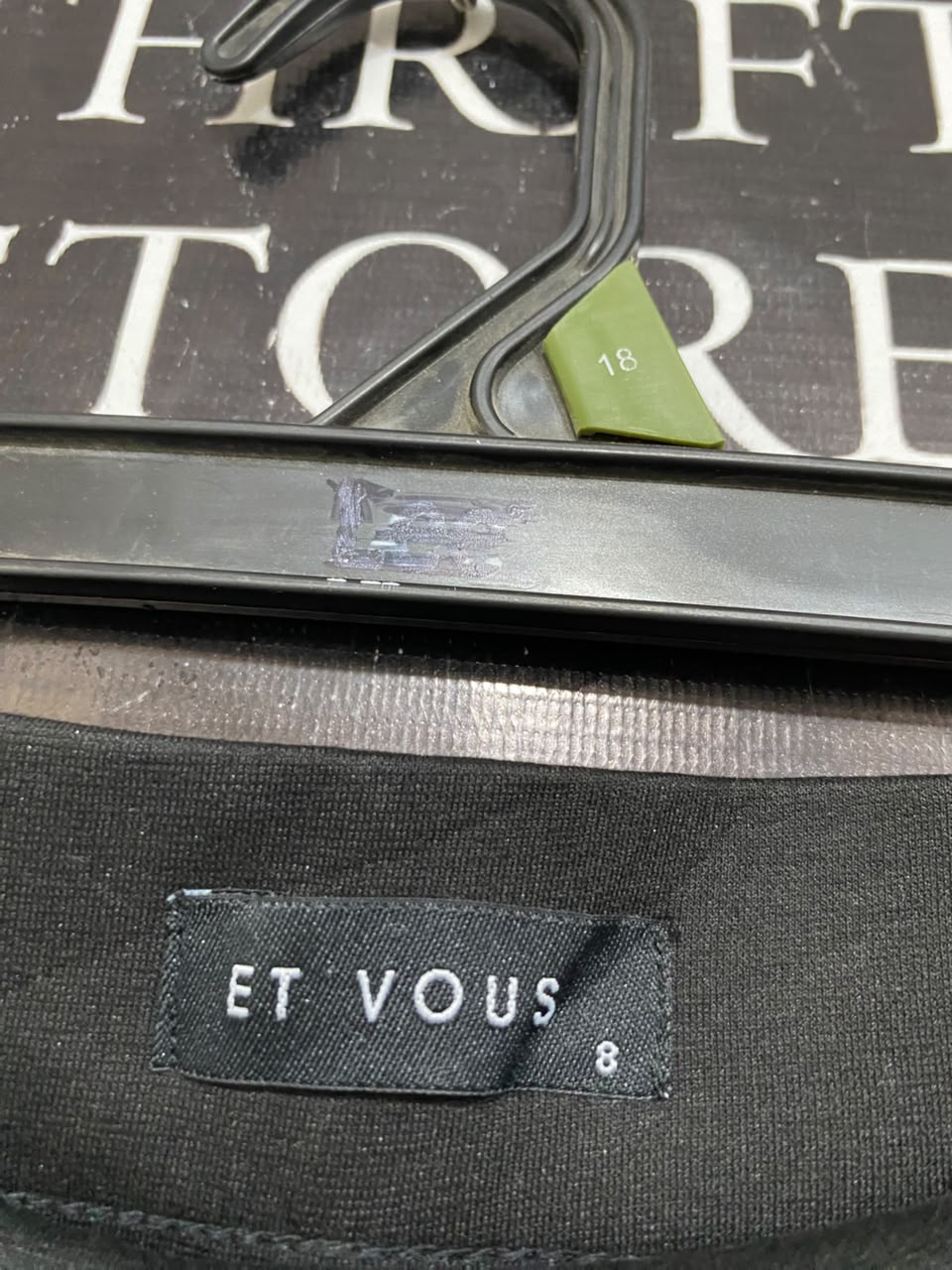 ET VOUS |S| WAIST 27| A21| BLACK FLARE PANTS HIGH WAIST STRETCH TROUSERS CASUAL WORKWEAR BOOTCUT