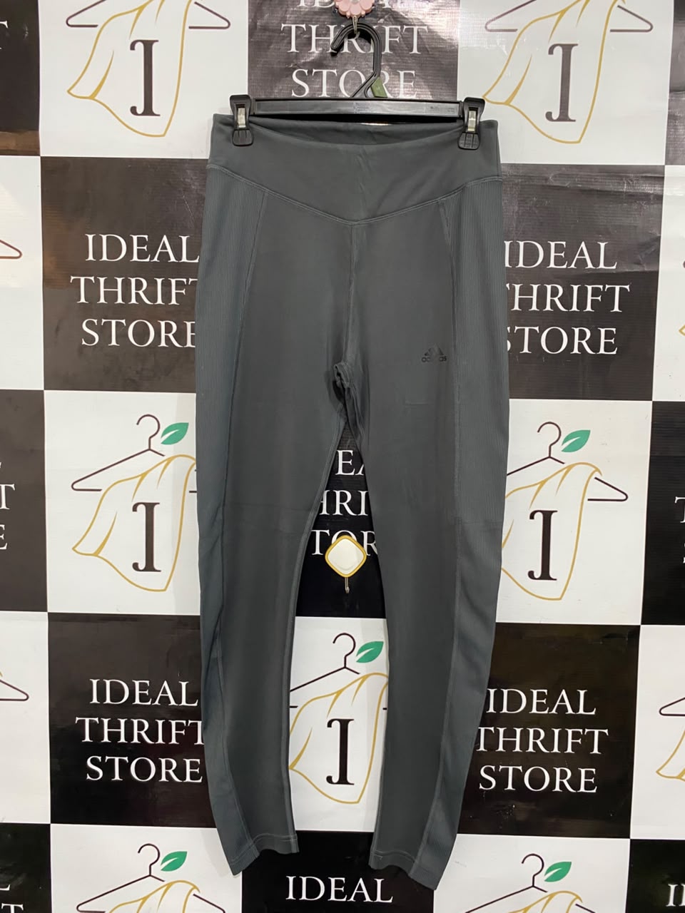 ADIDAS |S| WAIST 26| A21| GREY ATHLETIC LEGGINGS HIGH WAIST GYM RUNNING ACTIVEWEAR TROUSERS
