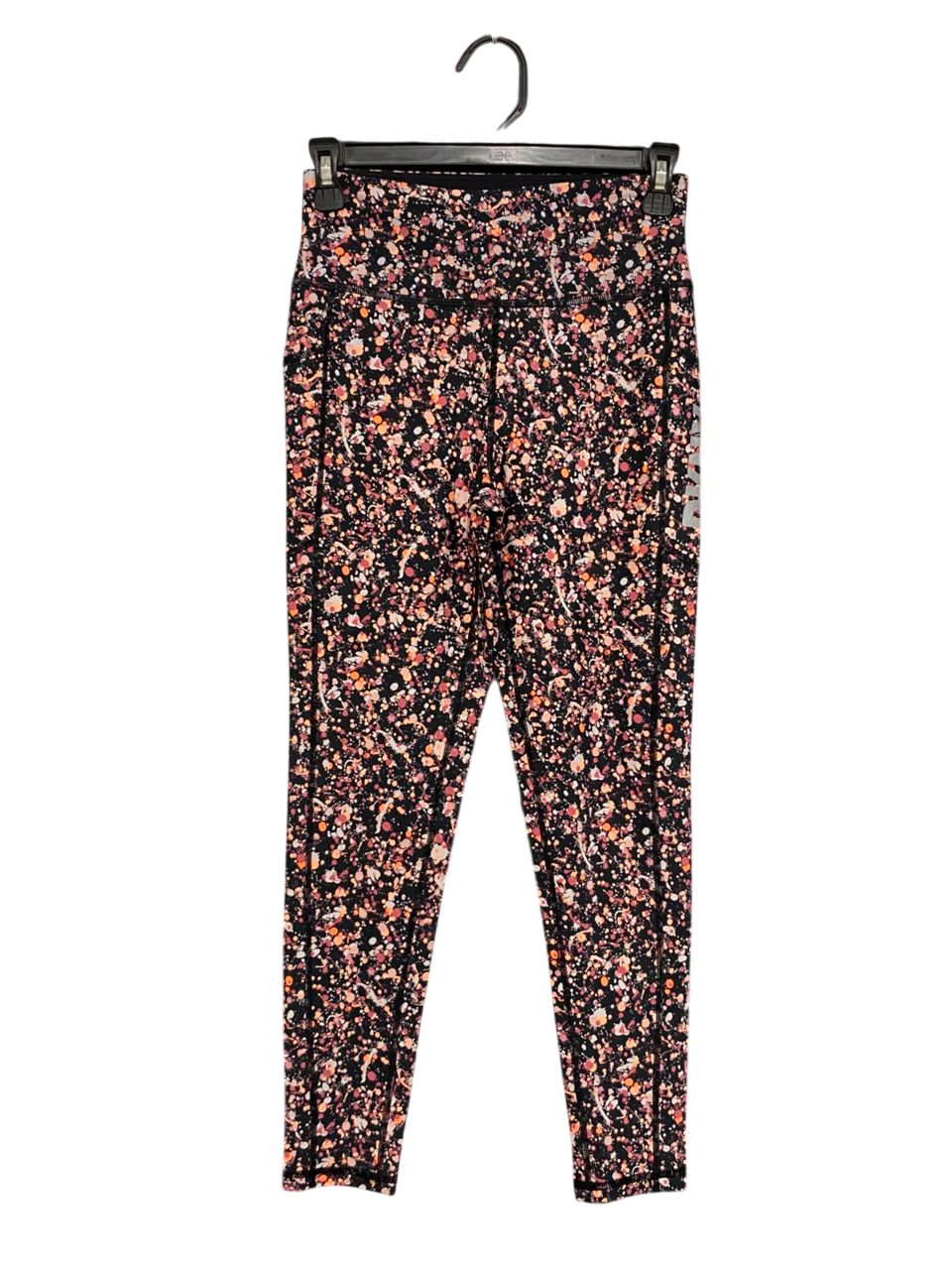 DKNY SPORT |S| WAIST 24| A22| MULTI-COLOR PAINT SPLATTER ATHLETIC LEGGINGS | HIGH-WAISTED WORKOUT TIGHTS
