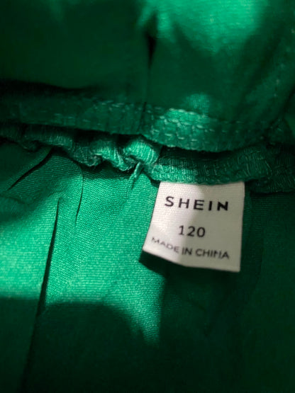 SHEIN |XXS| WAIST 20| A22| EMERALD GREEN PLEATED SKIRT FOR WOMEN | CHIC HIGH-WAISTED TENNIS SKIRT