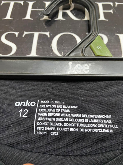 ANKO |XS| WAIST 22| A22| BLACK HIGH-WAISTED SHAPEWEAR BOOTY SHORTS | SEAMLESS TUMMY CONTROL UNDERGARMENT
