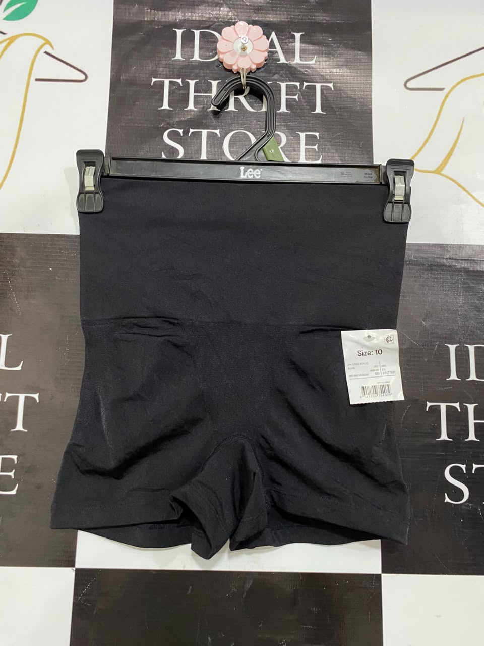 ANKO |XS| WAIST 22| A22| BLACK HIGH-WAISTED SHAPEWEAR BOOTY SHORTS | SEAMLESS TUMMY CONTROL UNDERGARMENT