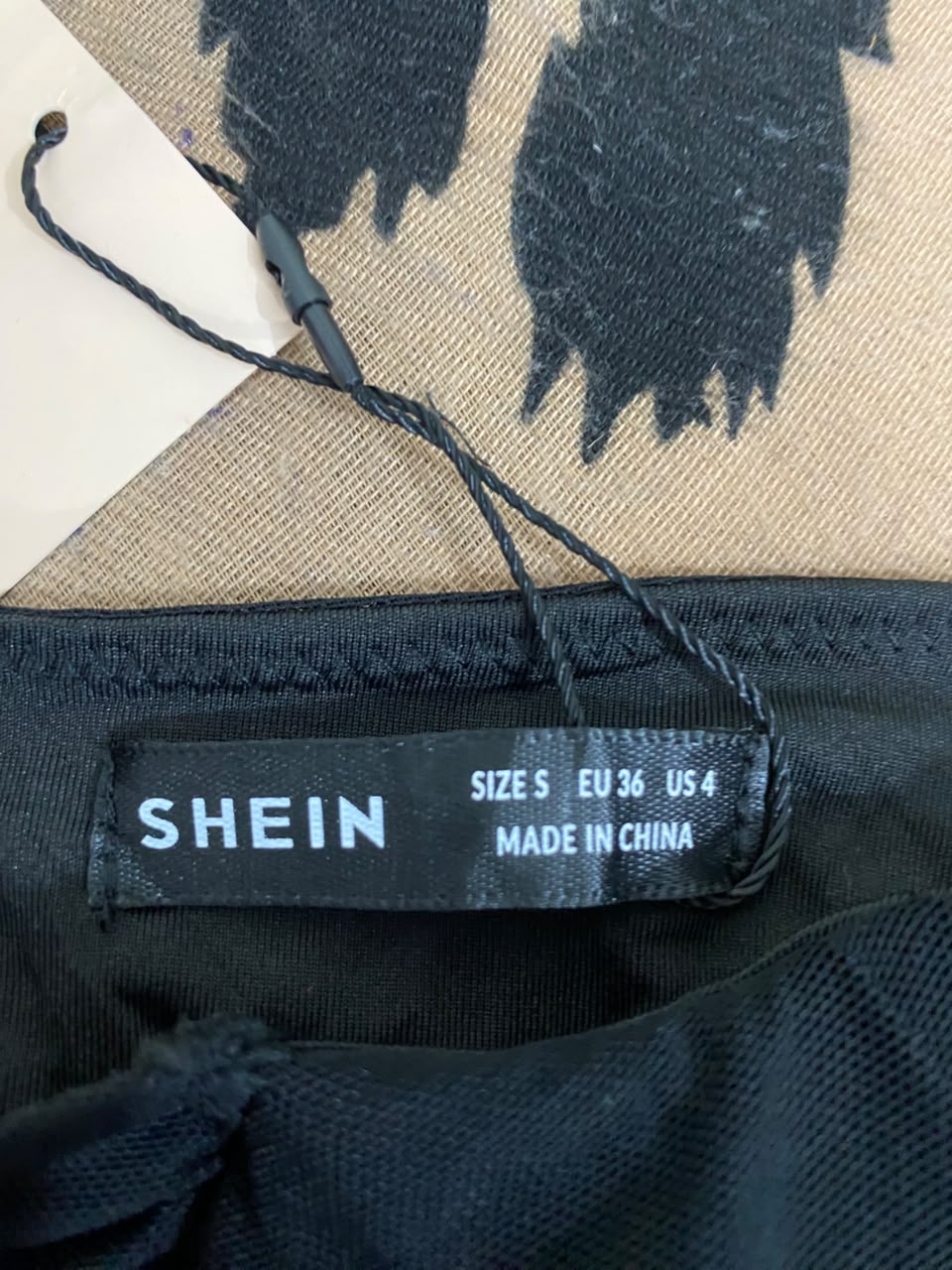 SHEIN |S| BUST 14|  A22| BLACK STRAPLESS RUFFLED BUSTIER CORSET TOP | CHIC DRAPED MESH PARTY BODYSUIT