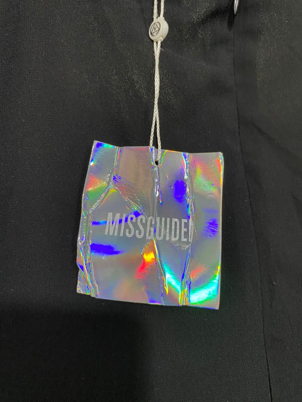 MISSGUIDED |M| BUST 17| A22| BLACK FRINGED SPAGHETTI STRAP MINI DRESS | FLAPPER-STYLE PARTY COCKTAIL DRESS