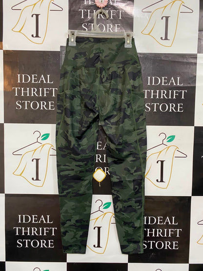 ZEE ZEE |XS| WAIST 21| A23| CAMOUFLAGE PRINT HIGH-WAISTED ACTIVE LEGGINGS