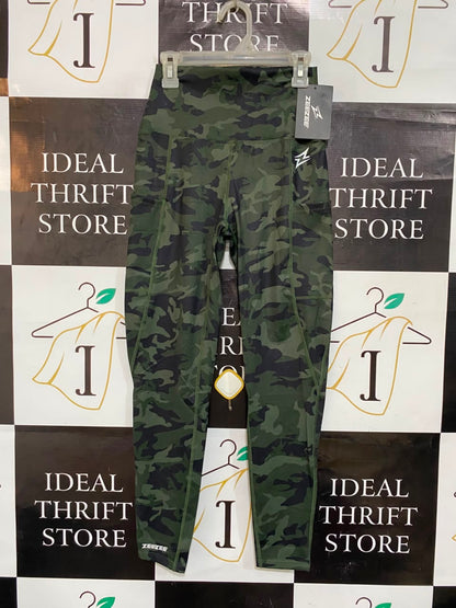 ZEE ZEE |XS| WAIST 21| A23| CAMOUFLAGE PRINT HIGH-WAISTED ACTIVE LEGGINGS