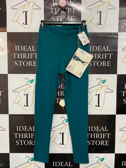 CRANE |M| WAIST 24| A23| TEAL HIGH-WAISTED FULL-LENGTH ACTIVE LEGGINGS
