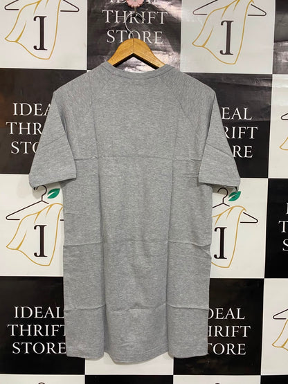PURE TOUCH |XL| BUST 18| A23| PURE GREY MELANGE CREW NECK SHORT-SLEEVE T-SHIRT | BASIC CASUAL COMFORT TOP