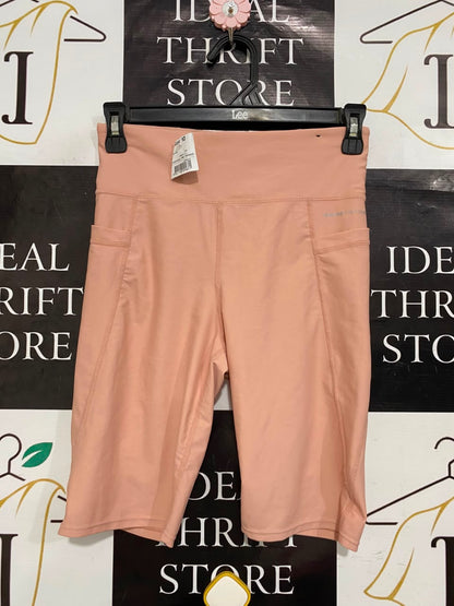 ANKO ACTIVE |XS| WAIST 24| A22| DUSTY PEACH HIGH-WAISTED ACTIVE BIKER SHORTS | POCKET GYM ATHLEISURE SHORTS