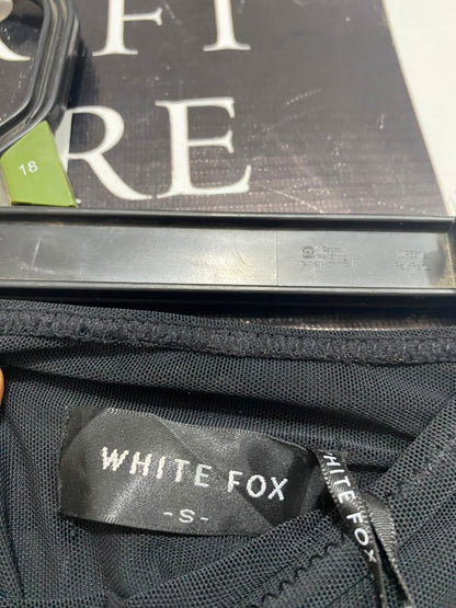 WHITE FOX |S| WAIST 25| A22| BLACK HIGH-WAISTED CASUAL SHORTS | BASIC ELEGANT BOOTY SHORTS