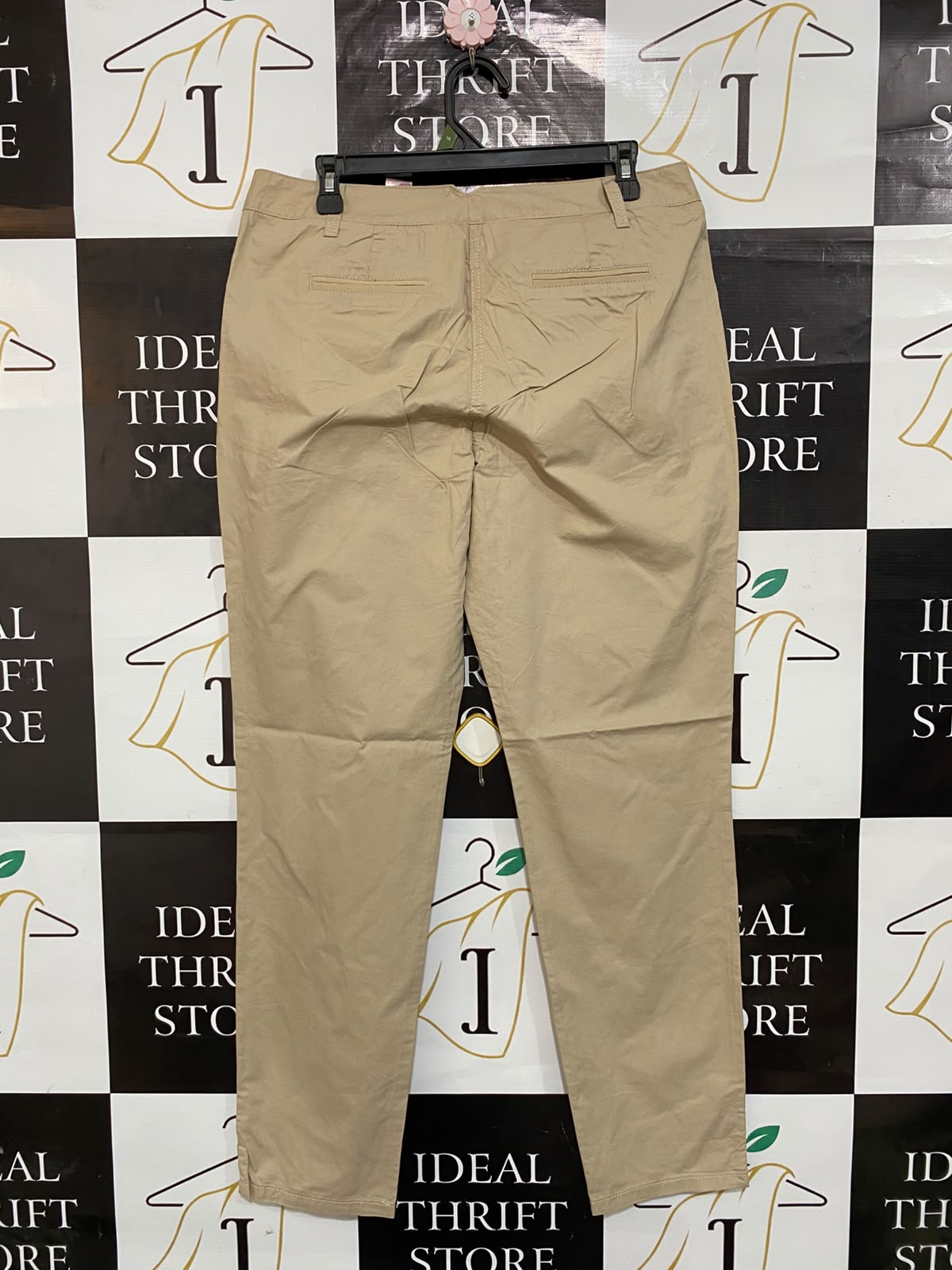 NEXT |L| WAIST 32| A23| KHAKI COTTON CHINO TROUSERS | VERSATILE TAILORED CASUAL PANTS