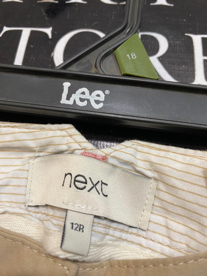 NEXT |L| WAIST 32| A23| KHAKI COTTON CHINO TROUSERS | VERSATILE TAILORED CASUAL PANTS