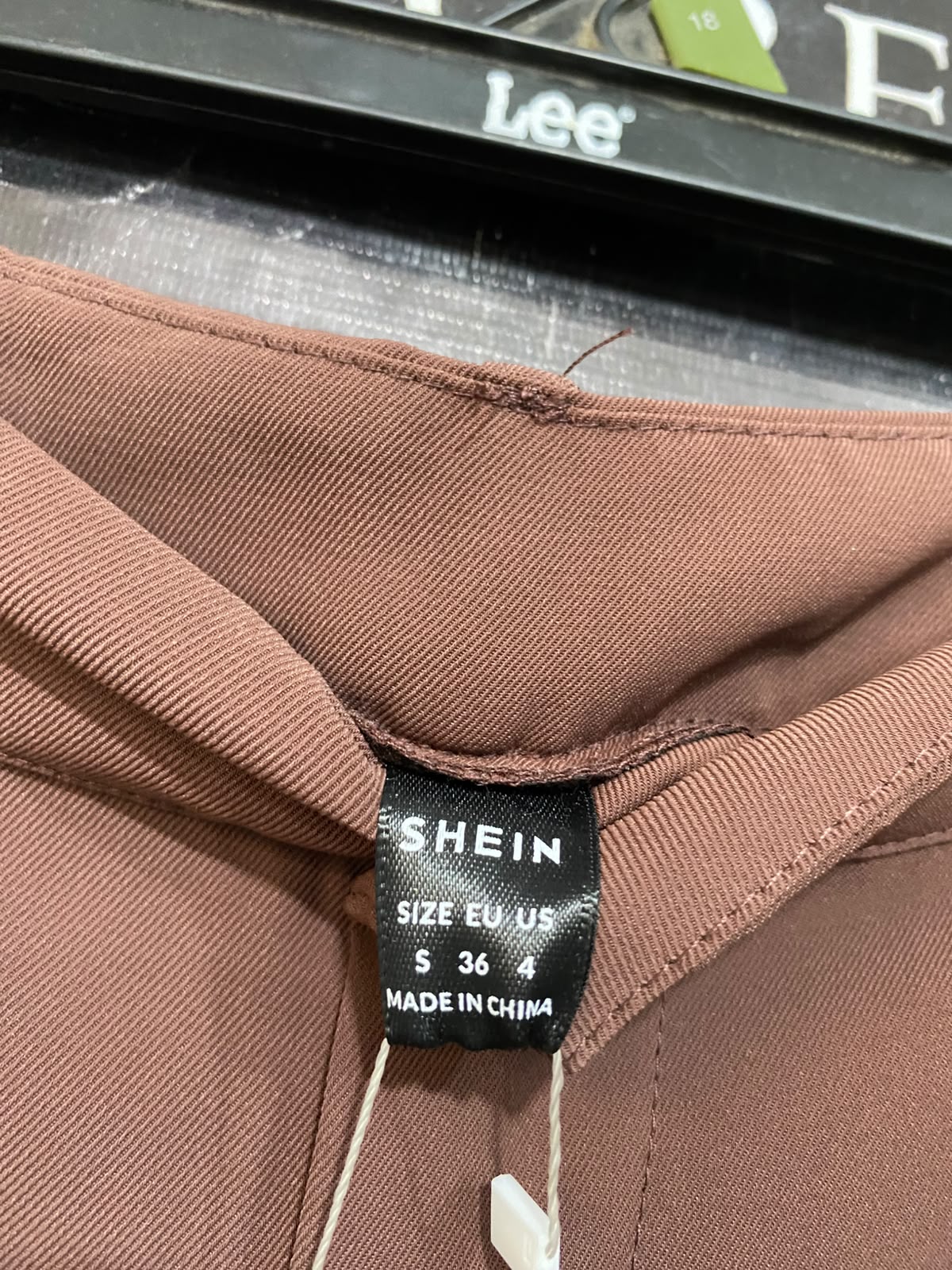 SHEIN |S| WAIST 26| A23| RICH BROWN HIGH-WAIST WIDE-LEG TAILORED TROUSERS | ELEGANT CASUAL PANTS