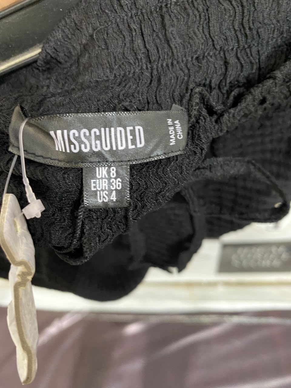 MISSGUIDED |S| WAIST 26| A23| CLASSIC BLACK TEXTURED DRAWSTRING CASUAL LOUNGE SHORTS | COMFORTABLE HIGH-WAIST BEACH SHORTS