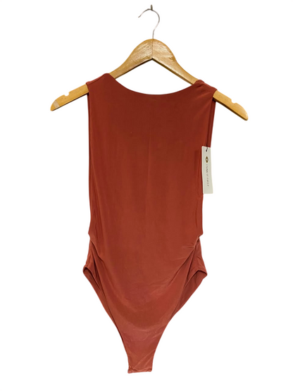 I SAW IT FIRST |XS| BUST 11| A24| TERRACOTTA SLEEVELESS BODYSUIT