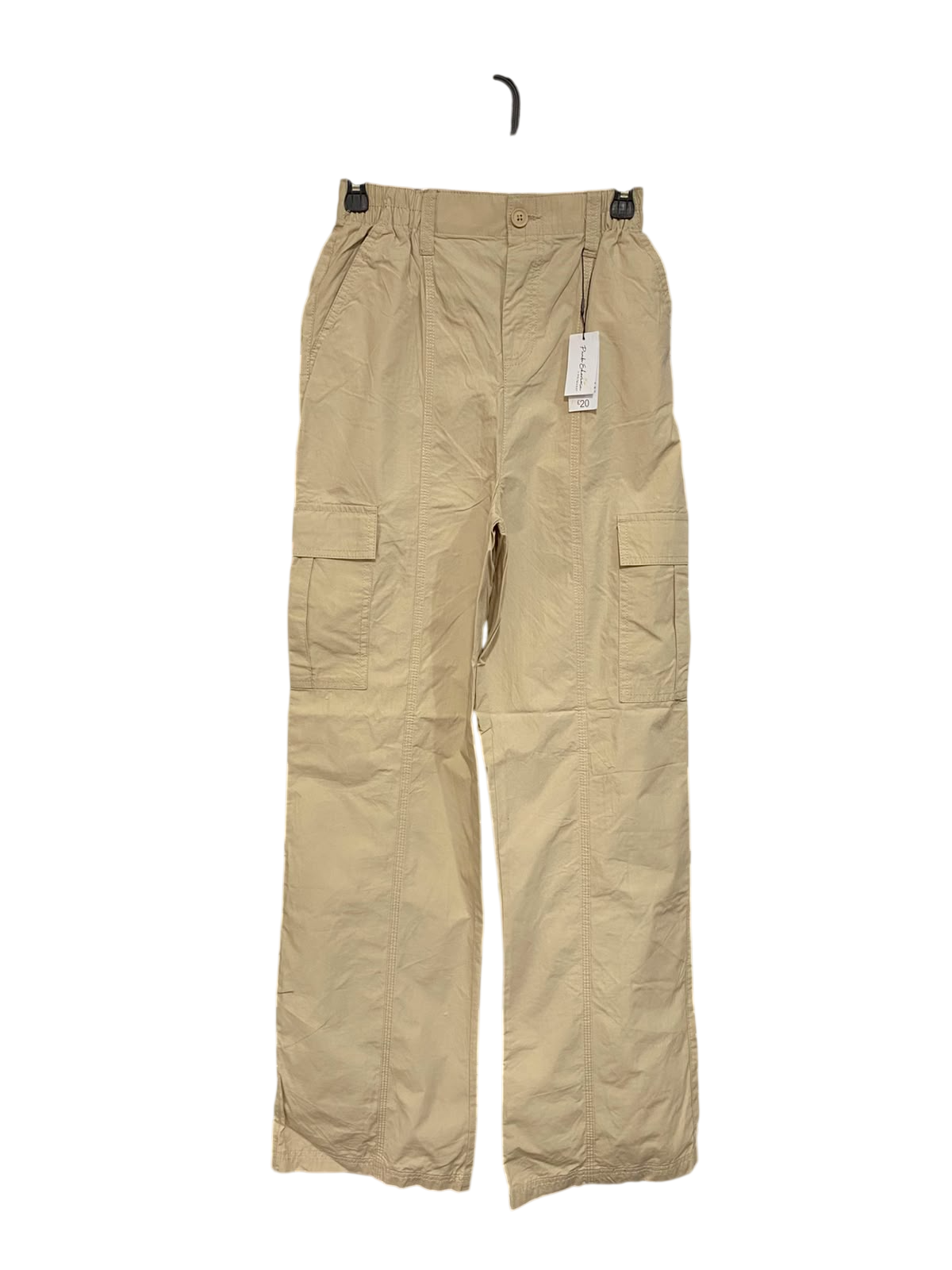 PRIMARK CARES |XS| WAIST 24| A24| BEIGE UTILITY CARGO TROUSERS