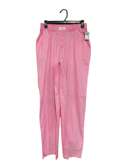 PRIMARK CARES |S| WAIST 28| A24| PINK AND WHITE STRIPED COTTON LOUNGE PANTS