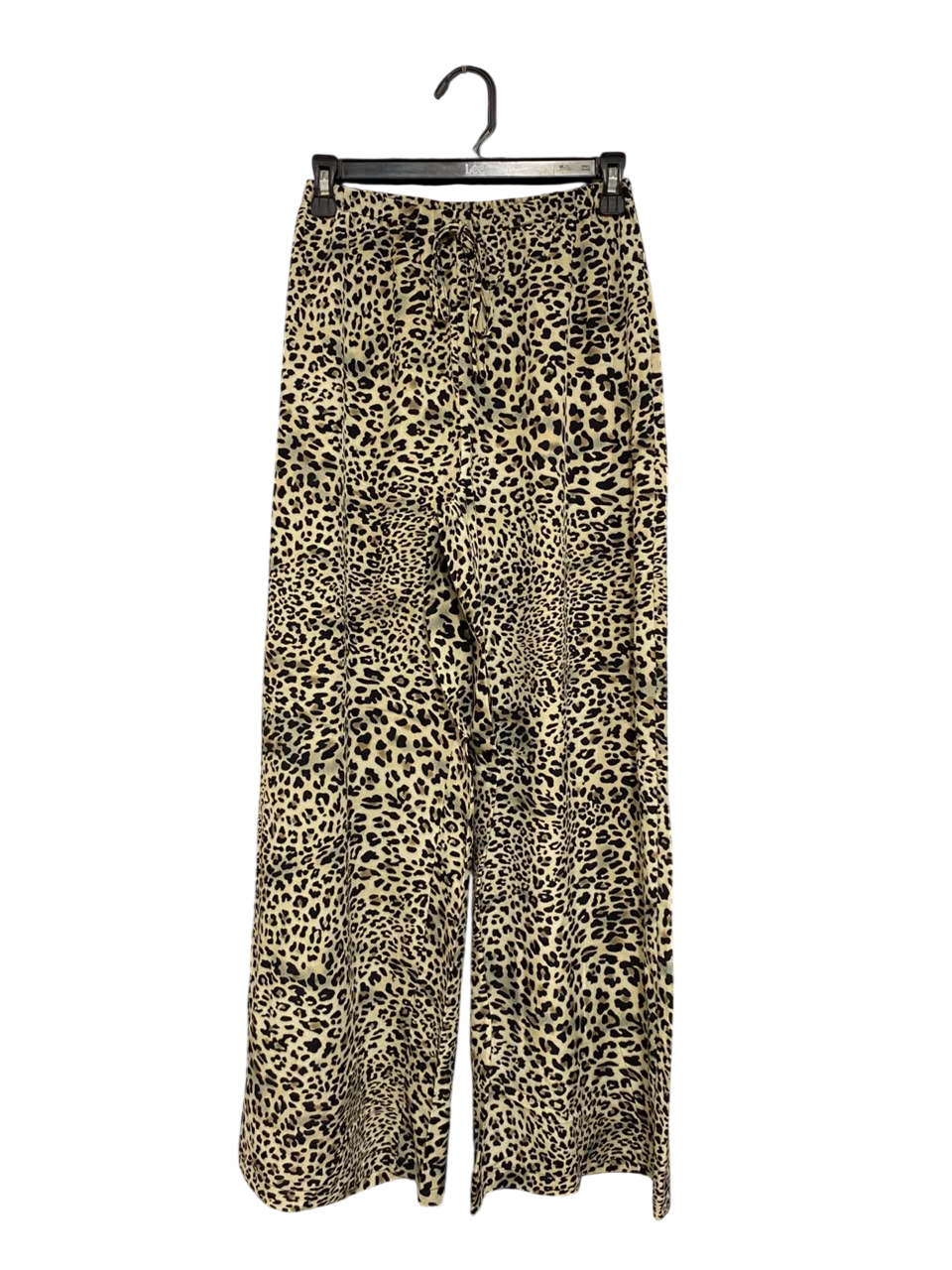 SHEIN |S| WAIST 25| A24| LEOPARD PRINT WIDE-LEG LOUNGE TROUSERS