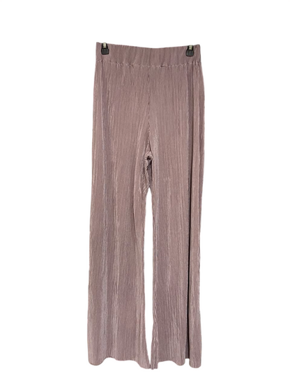 RIVER ISLAND |S| WAIST 26| A24| MAUVE PLEATED WIDE-LEG LOUNGE TROUSERS