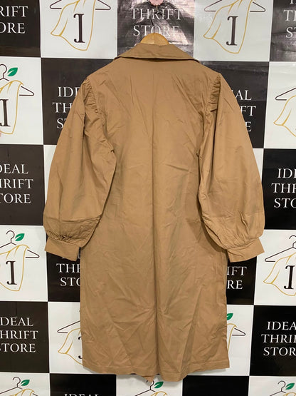 GEORGE |M| BUST 22| B36| CAMEL TRENCH COAT WITH PUFF SLEEVES DRESS