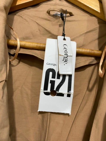 GEORGE |M| BUST 22| B36| CAMEL TRENCH COAT WITH PUFF SLEEVES DRESS
