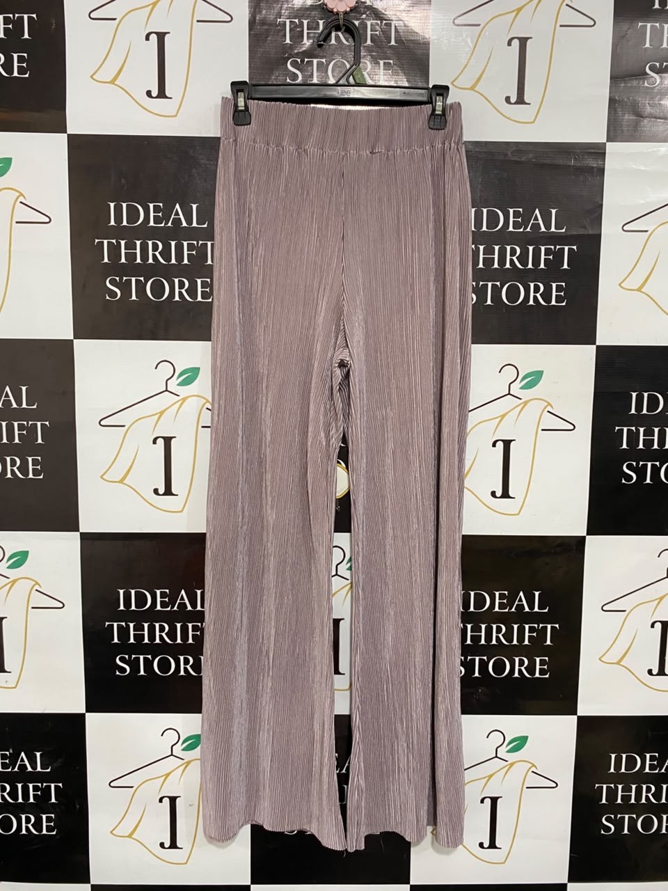 RIVER ISLAND |S| WAIST 26| A24| MAUVE PLEATED WIDE-LEG LOUNGE TROUSERS