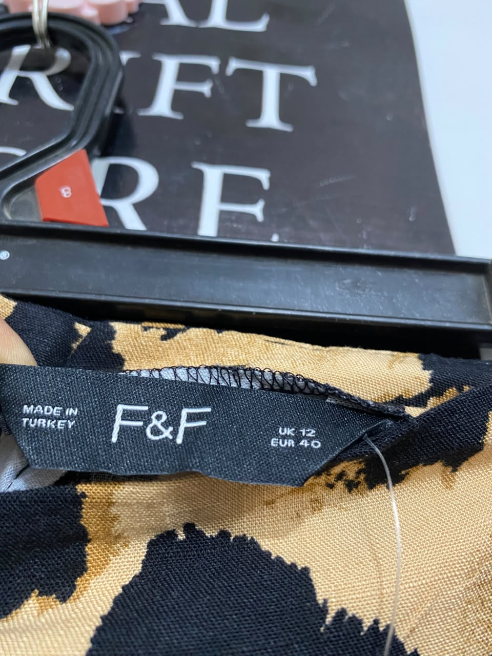 F&F |L| WAIST 30| A24| LEOPARD PRINT WRAP-STYLE MIDI SKIRT