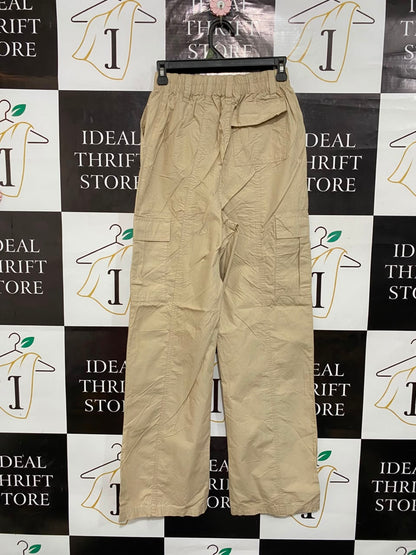 PRIMARK CARES |XS| WAIST 24| A24| BEIGE UTILITY CARGO TROUSERS
