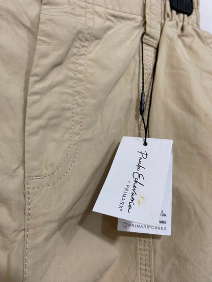 PRIMARK CARES |XS| WAIST 24| A24| BEIGE UTILITY CARGO TROUSERS
