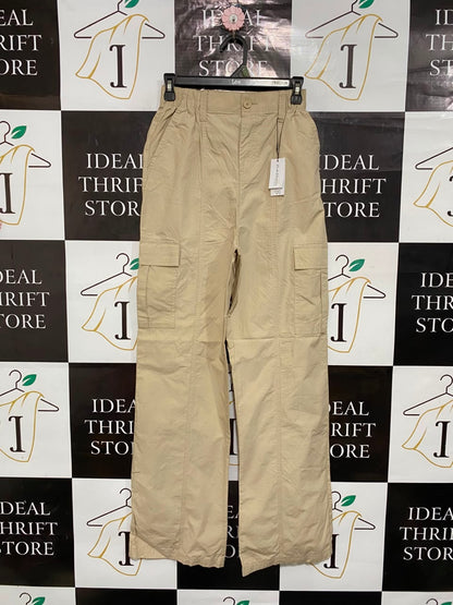 PRIMARK CARES |XS| WAIST 24| A24| BEIGE UTILITY CARGO TROUSERS