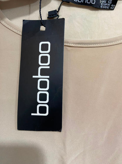 BOOHOO |S| BUST 15| A24| NUDE SCOOP NECK CROP TANK TOP