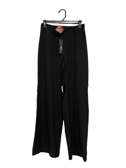 FASHION NOVA |XS| WAIST 26| A25| CLASSIC BLACK HIGH-WAISTED WIDE-LEG TROUSERS