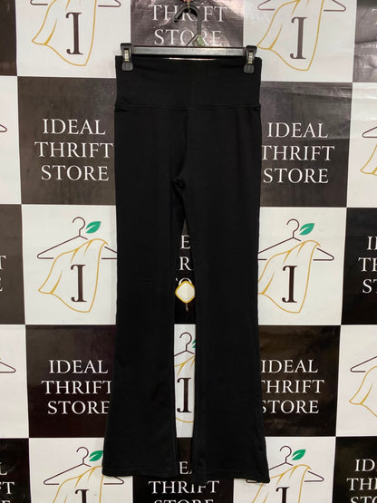 PRIMARK |XS| WAIST 25| A25| CLASSIC BLACK HIGH-WAISTED FLARE ATHLETIC YOGA PANTS