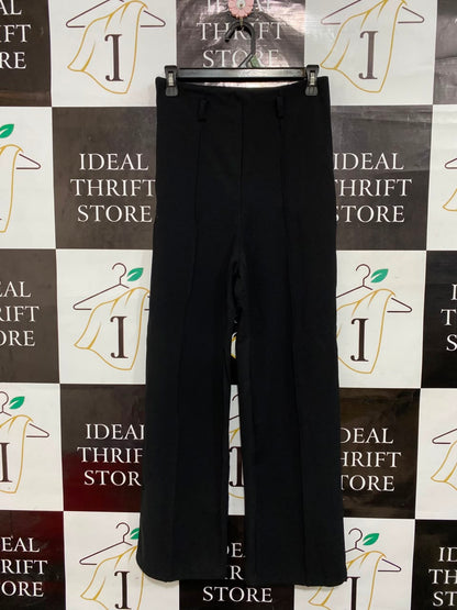 SHEIN |S| WAIST 26| A26| CLASSIC BLACK HIGH-WAISTED CENTER-CREASE STRAIGHT-LEG TROUSERS