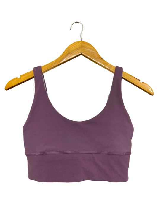 LULULEMON | XS| BUST 12| PLUM PURPLE PADDED ATHLETIC CROP TOP