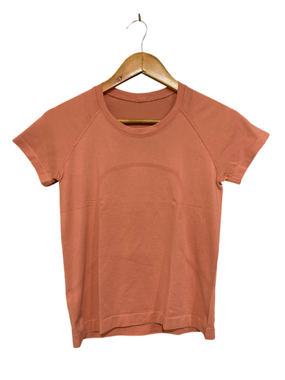 LULULEMON |S| BUST 15| TERRACOTTA PINK WORKOUT TOP