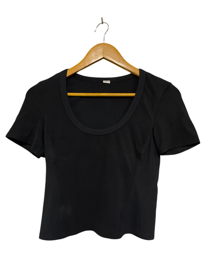 LULULEMON |S| BUST 14| WOMEN'S SCOOP NECK SHORT SLEEVE ATHLETIC TOP
