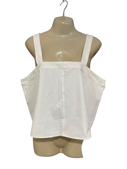 ALO | L| BUST 19| FREE PEOPLE WOMEN'S SQUARE NECK CROP TANK TOP