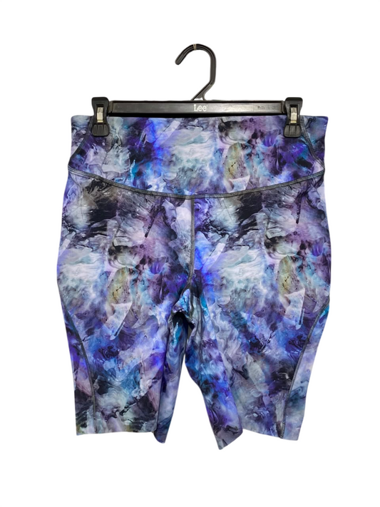 LULULEMON |M| WAIST 28| WOMEN'S HIGH-WAISTED ABSTRACT MARBLE PRINT BIKER SHORTS