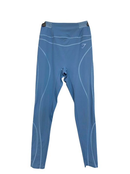 GYMSHARK | M| WAIST 22| WOMEN'S HIGH-WAISTED SLATE BLUE CONTOUR SEAM LEGGINGS
