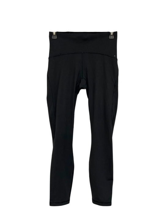 LULULEMON |S| WAIST 26| WOMEN'S HIGH-WAISTED BLACK CROPPED ATHLETIC LEGGINGS