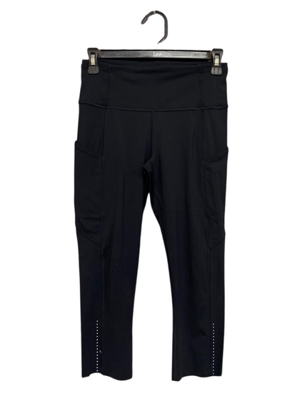 LULULEMON |S| WAIST 26| WOMEN'S FAST AND FREE HIGH-WAISTED BLACK CROPPED RUNNING LEGGINGS