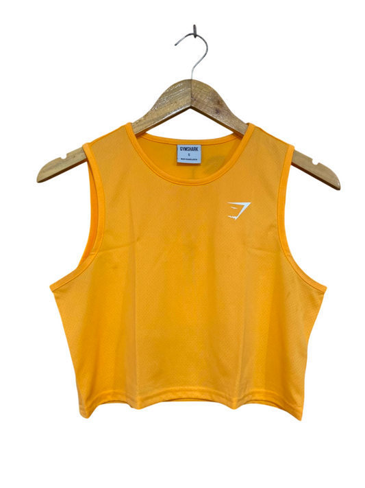 GYMSHARK |S| BUST 17| BRIGHT ORANGE ATHLETIC GYM SHIRT