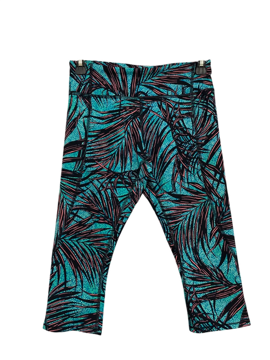 LULULEMON |S| WAIST 25| WOMEN'S TROPICAL PALM LEAF PRINT CROPPED HIGH-WAISTED LEGGINGS