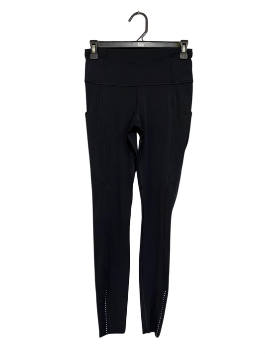 LULULEMON |S| WAIST 26| WOMEN'S FAST AND FREE HIGH-WAISTED BLACK RUNNING LEGGINGS