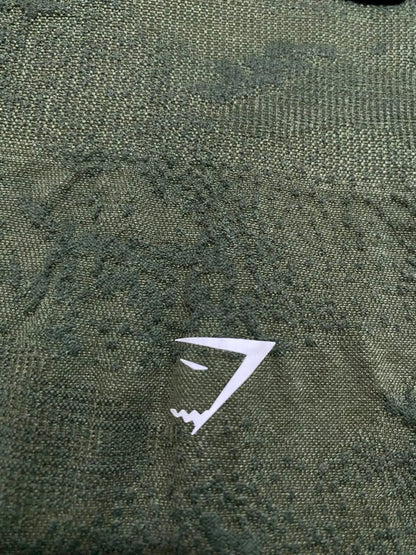 GYMSHARK | XS| WAIST 25| OLIVE GREEN / ARMY GREEN HIGH-WAISTED GYM WORKOUT TIGHTS